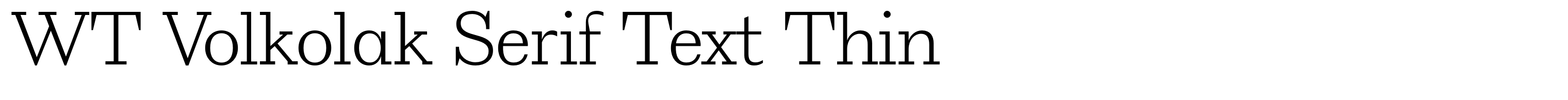 WT Volkolak Serif Text Thin